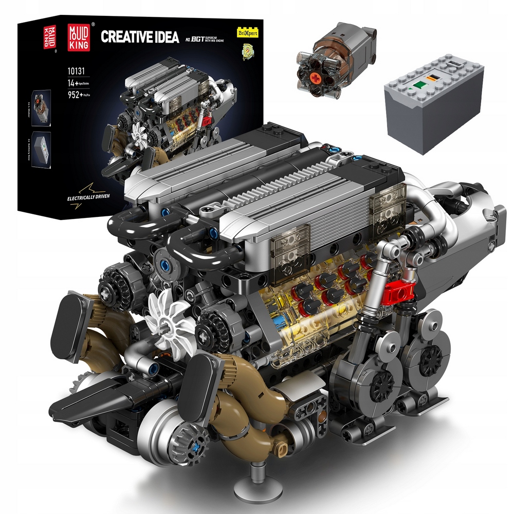 Mold King Technic (W16) Šestnásťvalcový motor Model Stavebné bloky